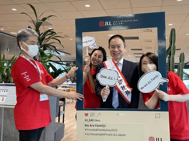 JLL Family Dayでの社長の一枚