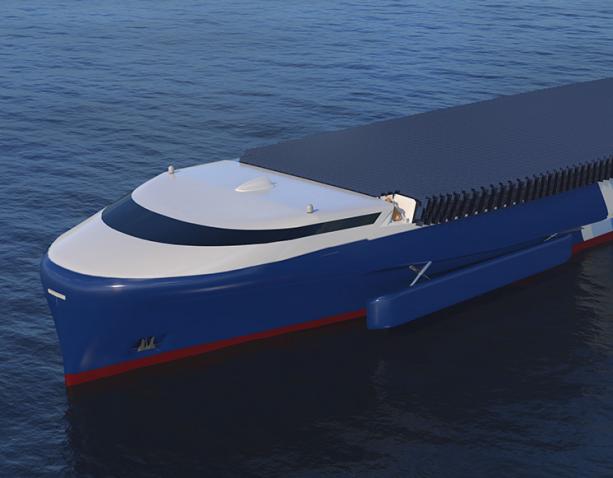 CO2排出量を100％削減するゼロエミッションのコンセプトシップ