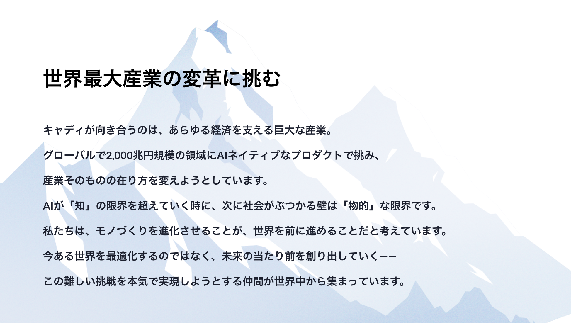 キャディのオフィス風景