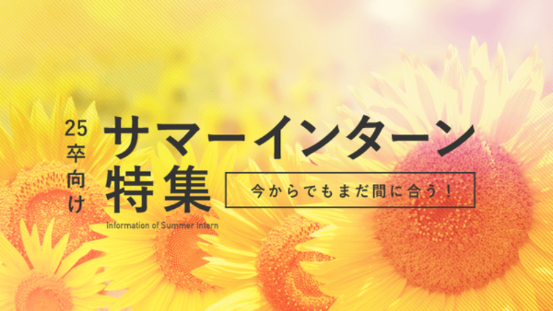 25卒サマーインターン特集